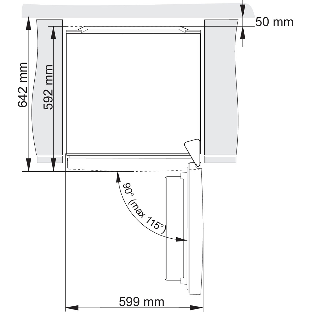 מקרר מקפיא תחתון 353 ליטר gorenje