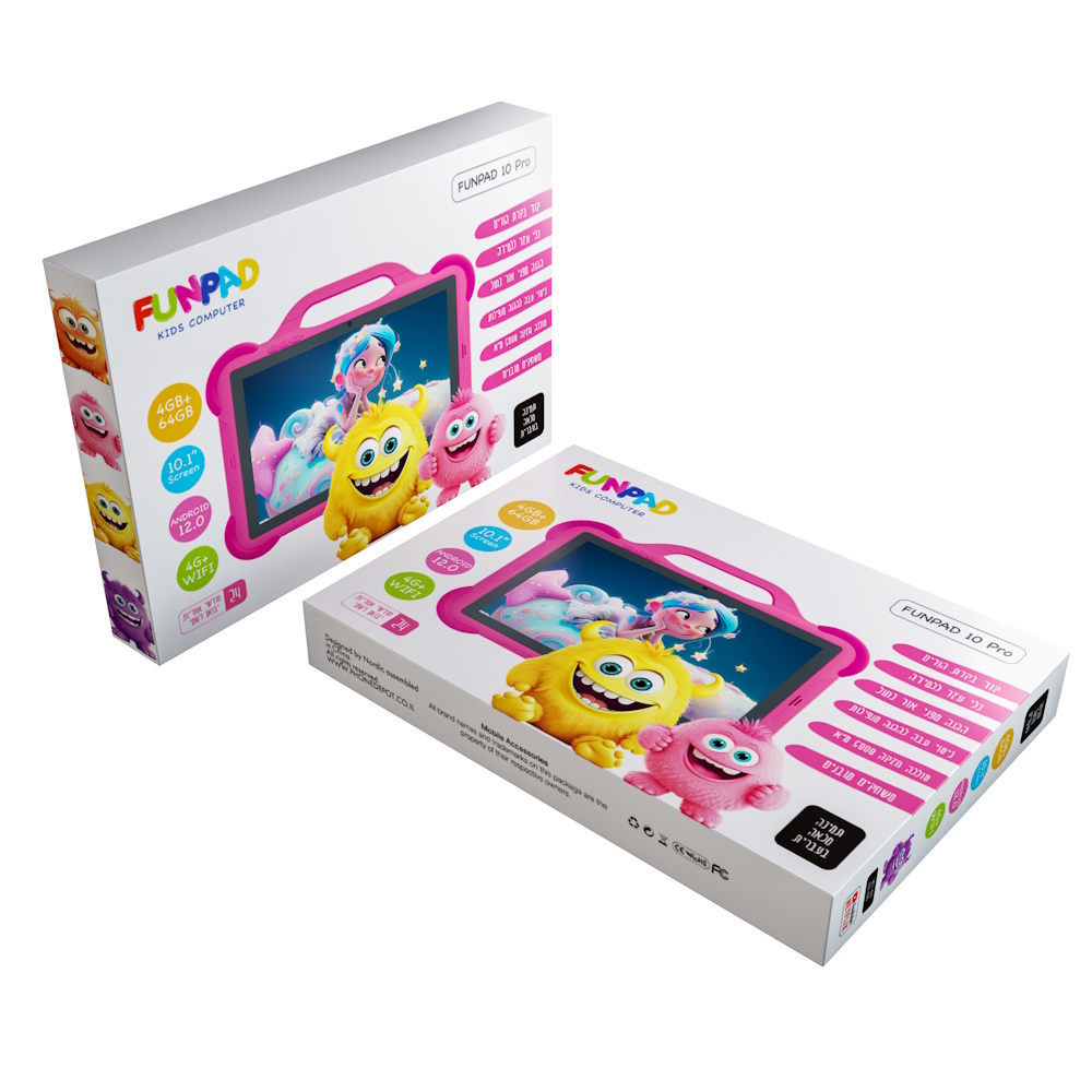 תמונה של טאבלט לילדים 10 כולל תקשורת סלולרית funpad