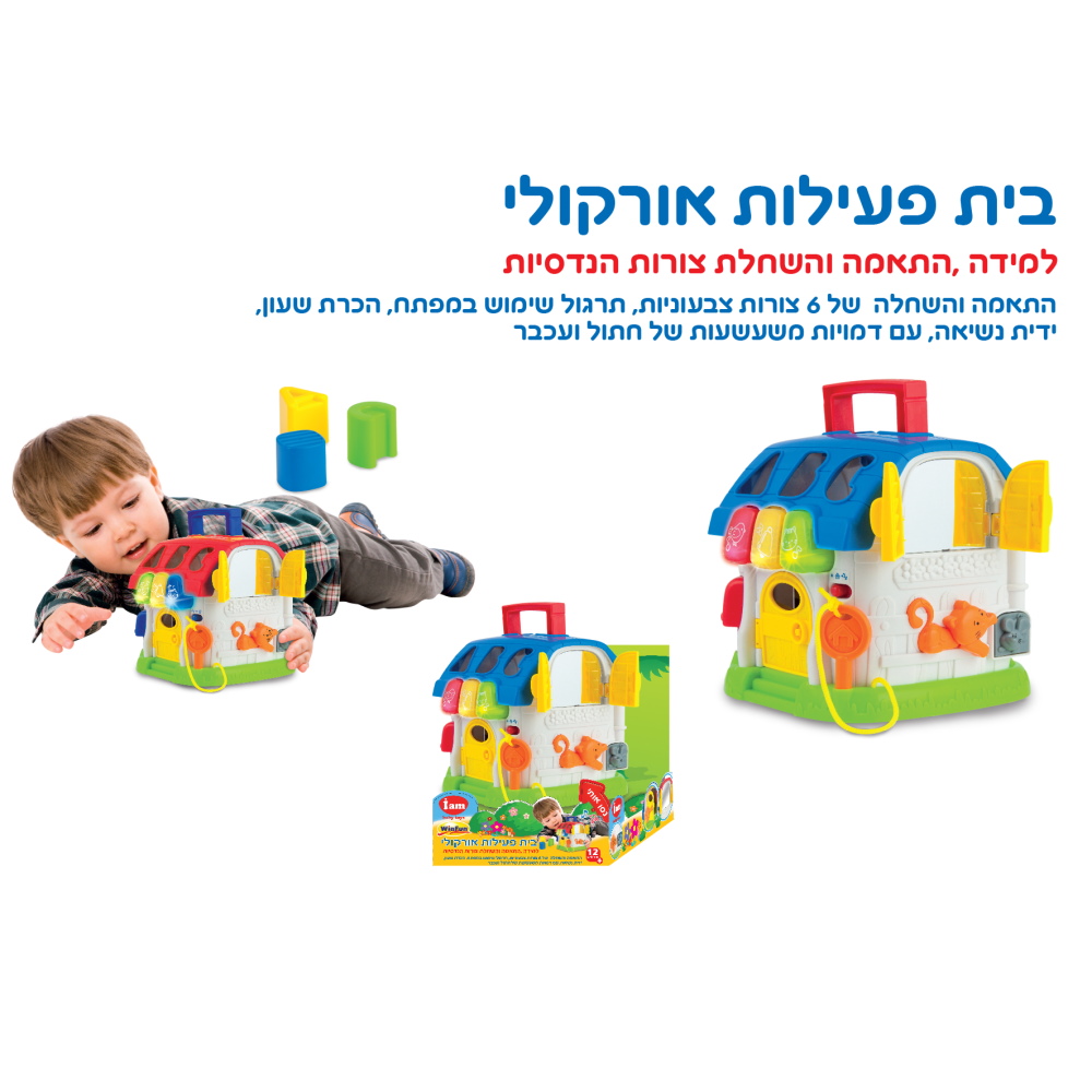 תמונה של בית פעילות אור-קולי כולל השחלת צורות iam