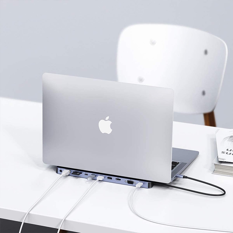 תחנת עגינה 11 ב-1 למחשבים ניידים כניסת choetech usb c