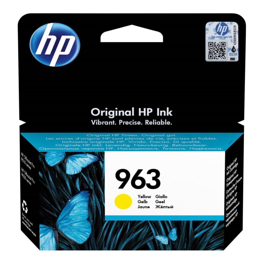 ראש דיו צהוב מקורי HP &lrm;3JA25AE 963