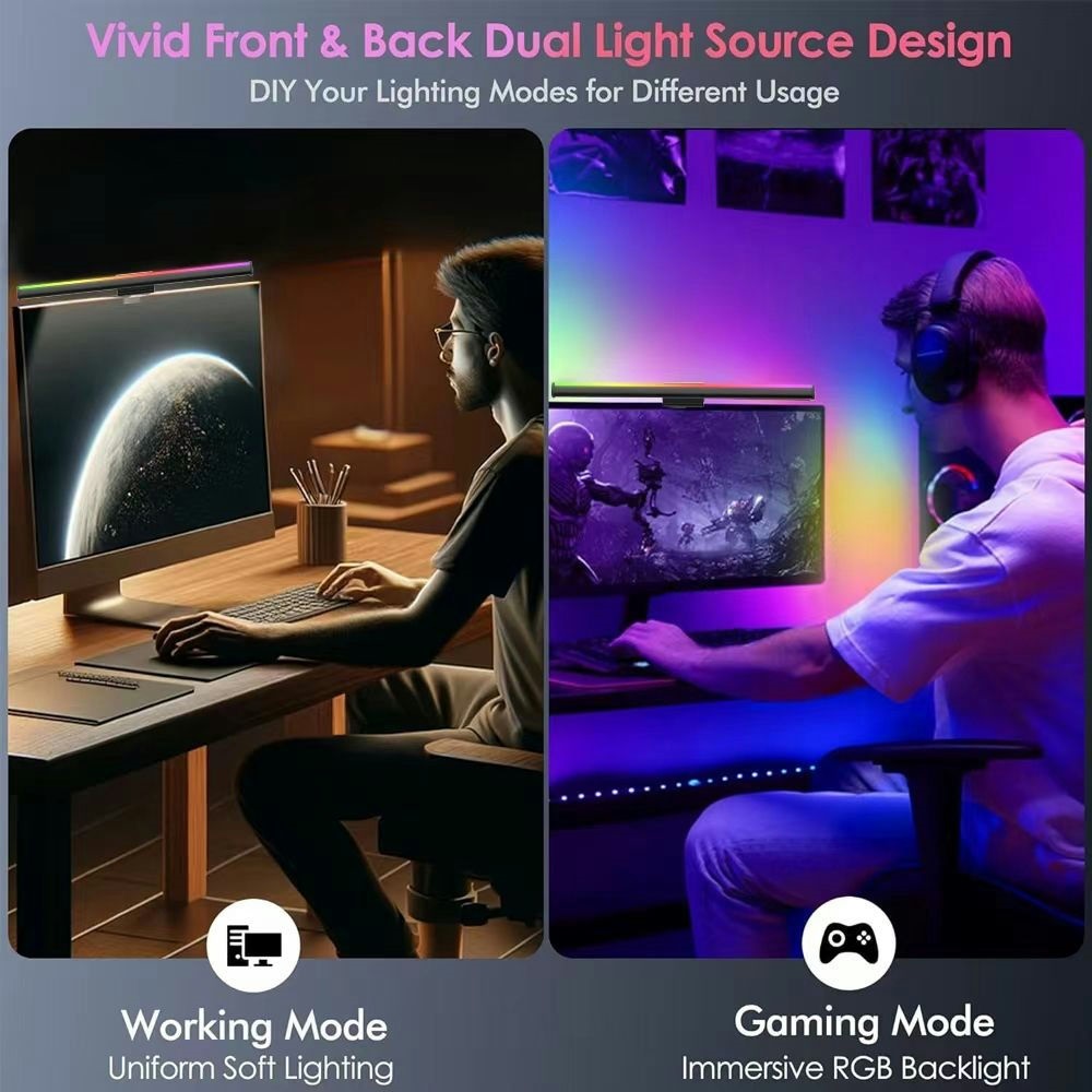 תאורה חכמה rgb למסכי מחשב dna comfort