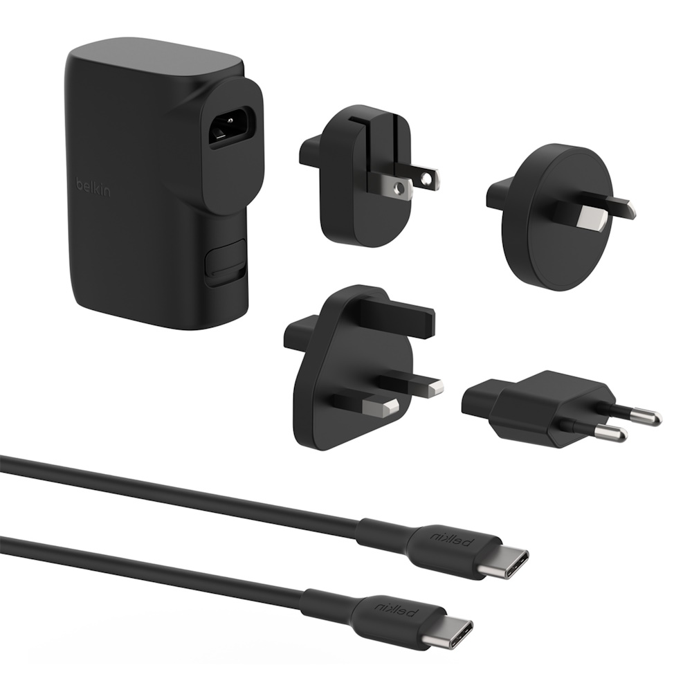 מטען קיר אוניברסלי 25W משולב סוללת גיבוי Belkin 5,000 mAh &lrm;BPZ003bt1MBK-B6