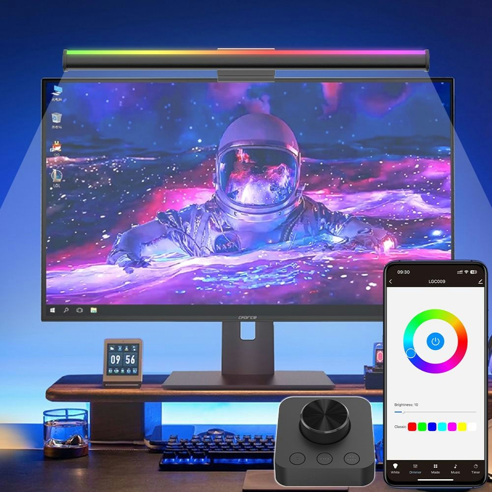 תמונה של תאורה חכמה rgb למסכי מחשב dna comfort