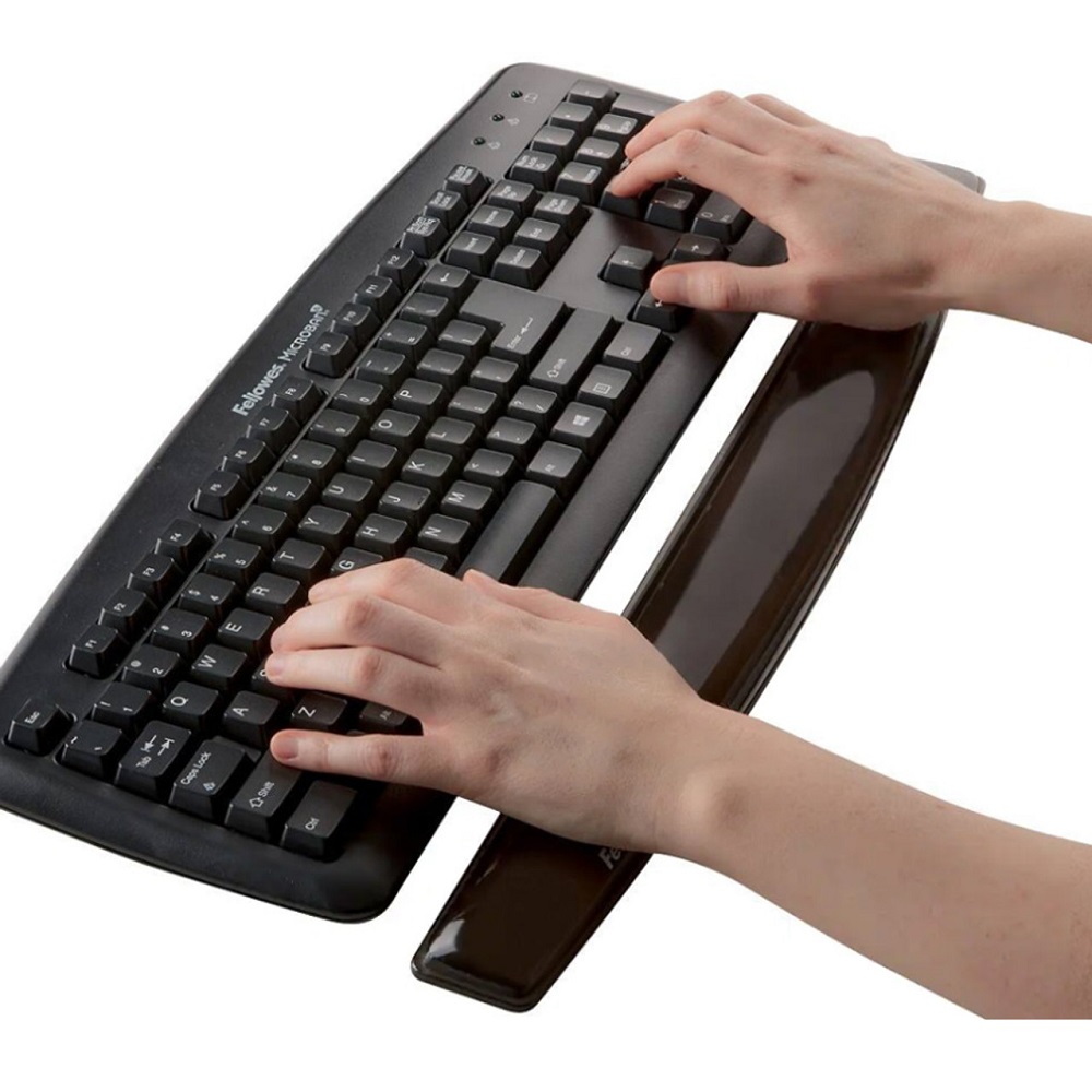 crystal gel wrist rest שחור fellowes