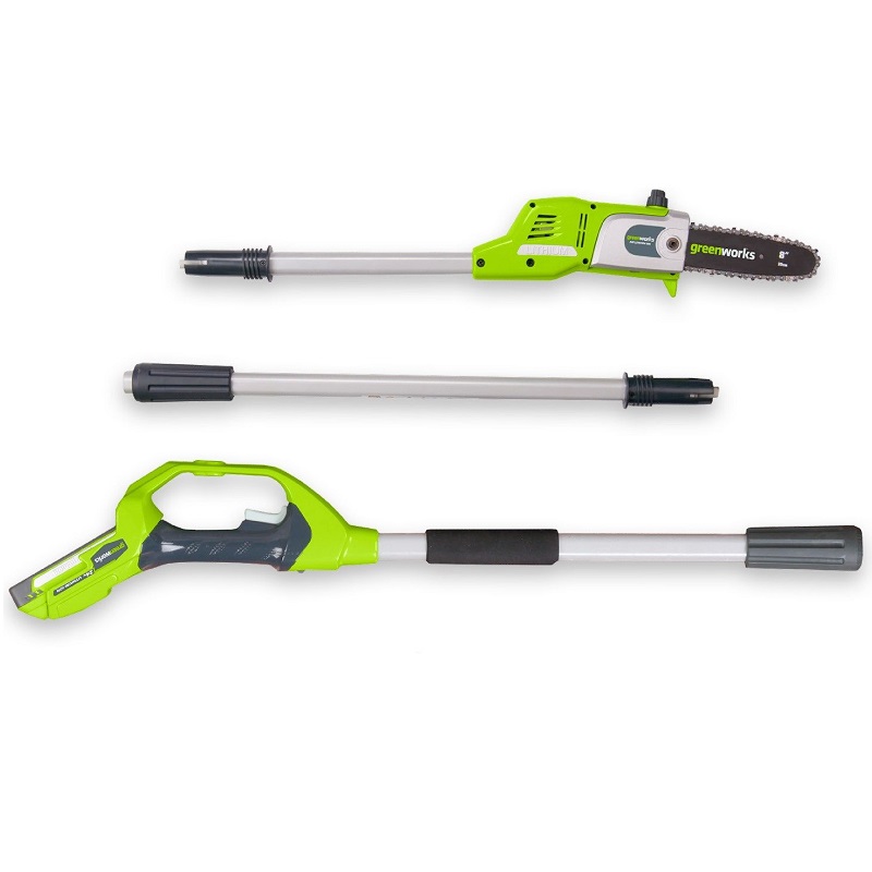 מסור גבהים חשמלי משופר + סוללה  4.0ah ומטען מהיר greenworks 24v