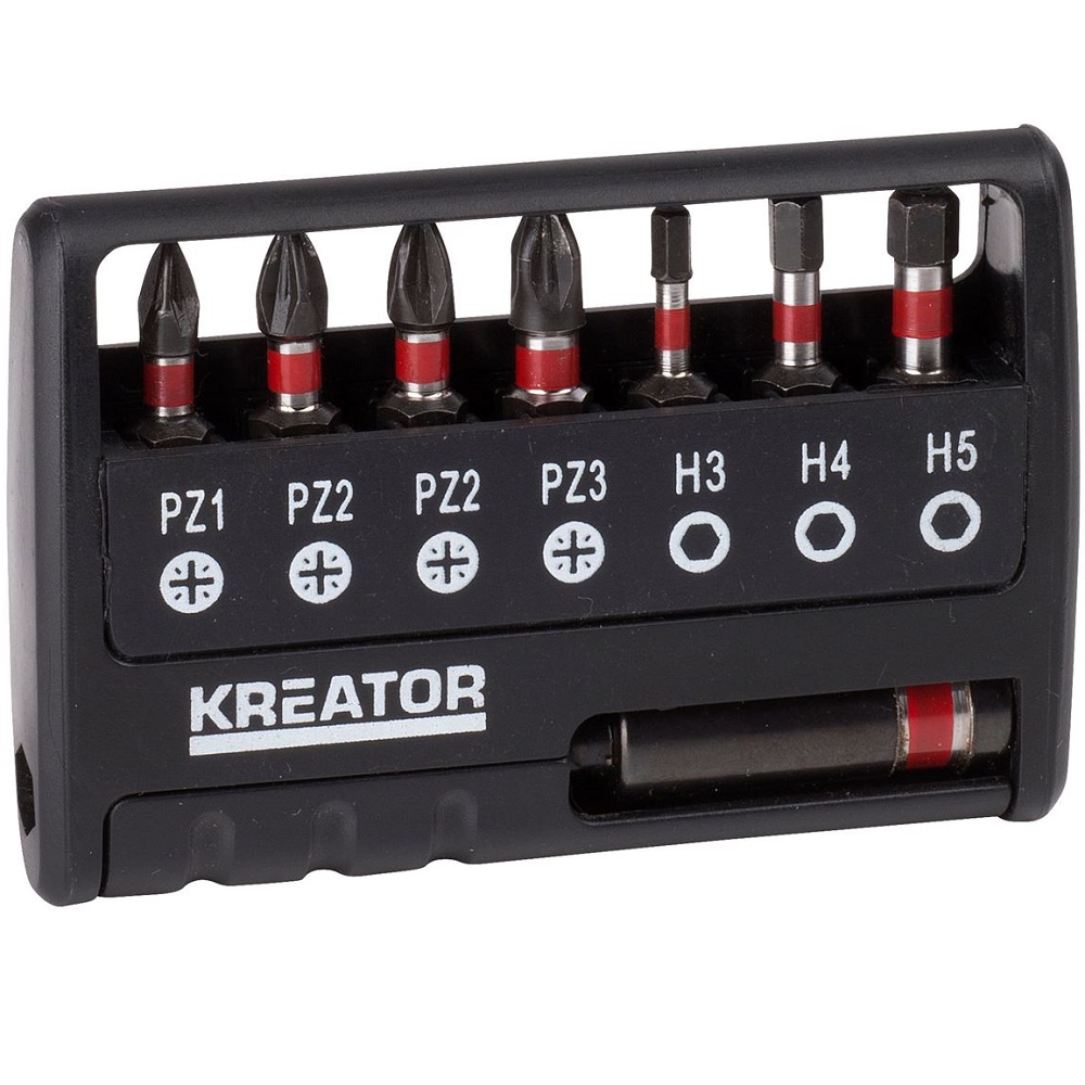 סט ביטים מקצועי - 8 חלקים KREATOR &lrm;KRT064263