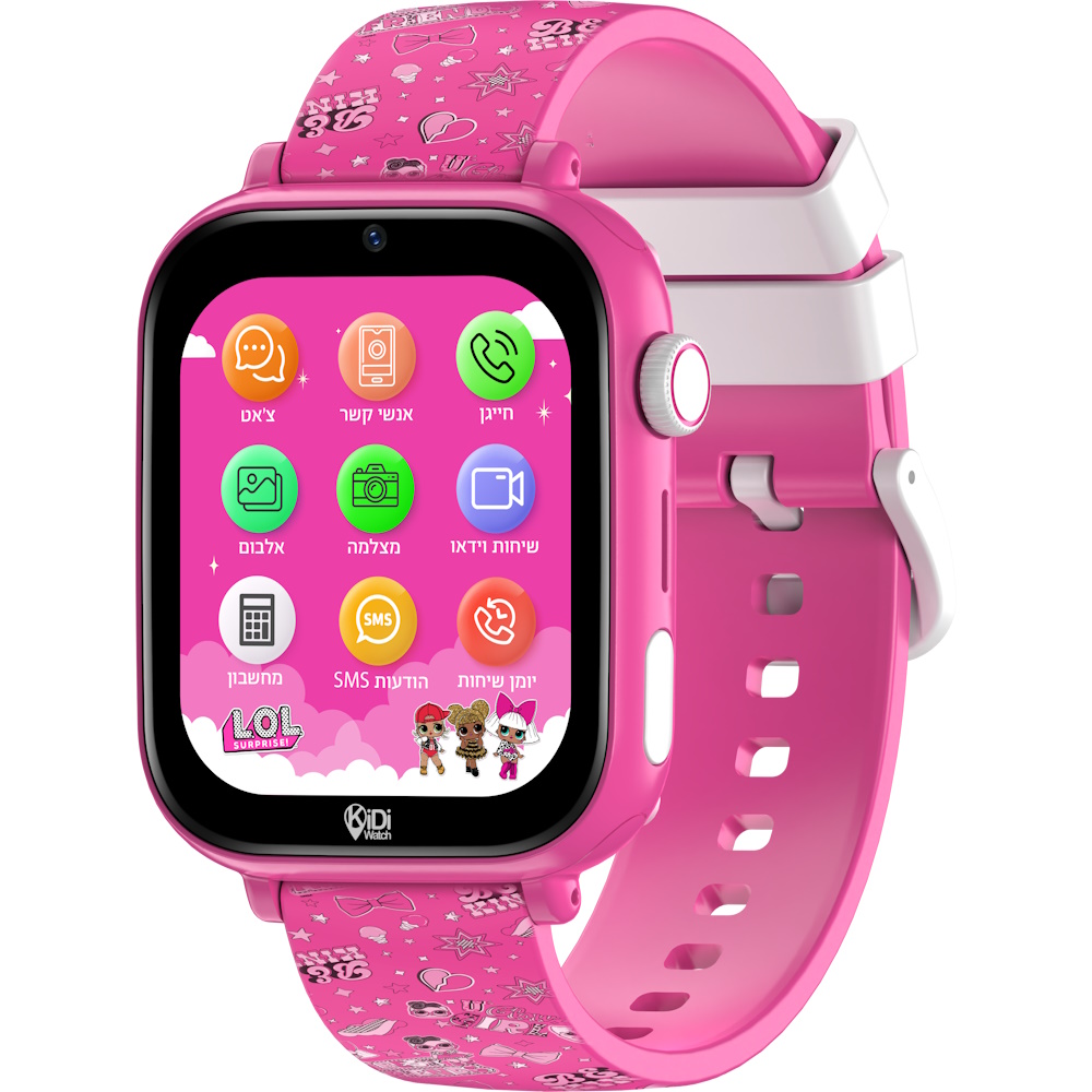שעון חכם לילדים כולל סים מובנה Kidiwatch &lrm;ל.ו.ל (LOL) 4G