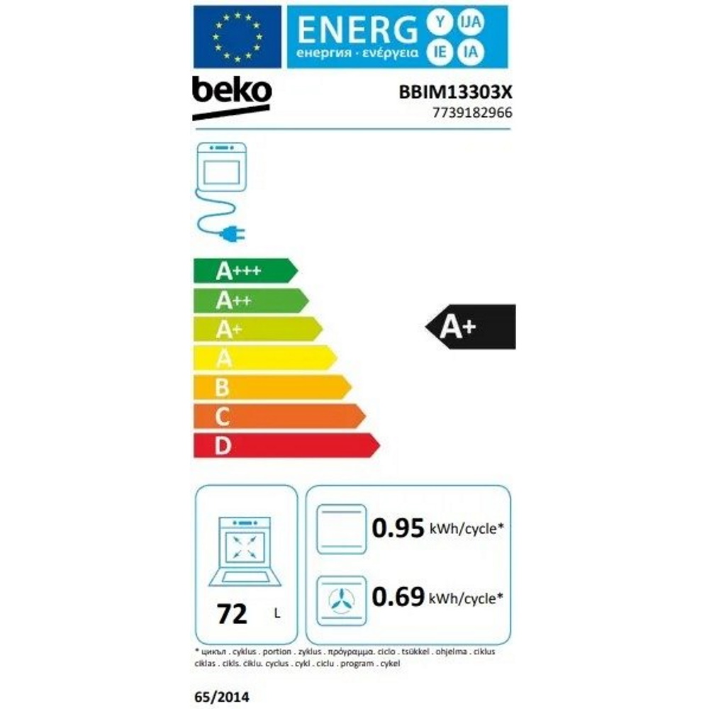 תווית אנרגיה - bbim13303x beko