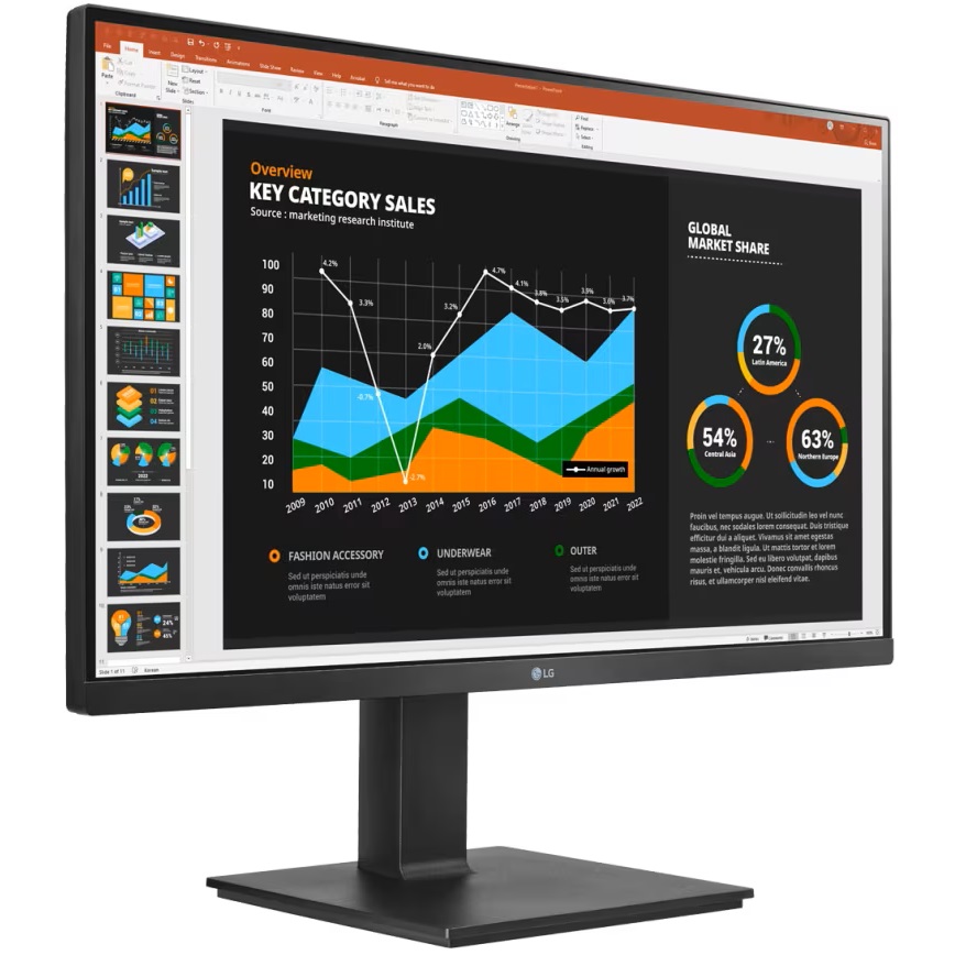 מסך מחשב מקצועי lg 27 qhd