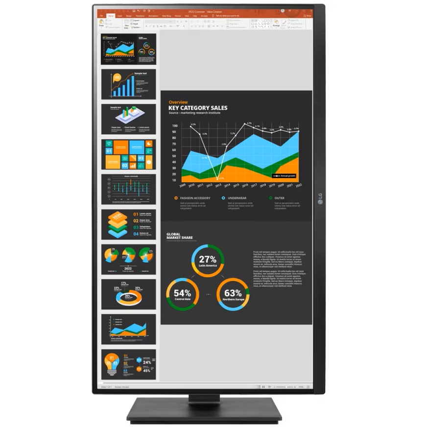 מסך מחשב מקצועי lg 27 qhd