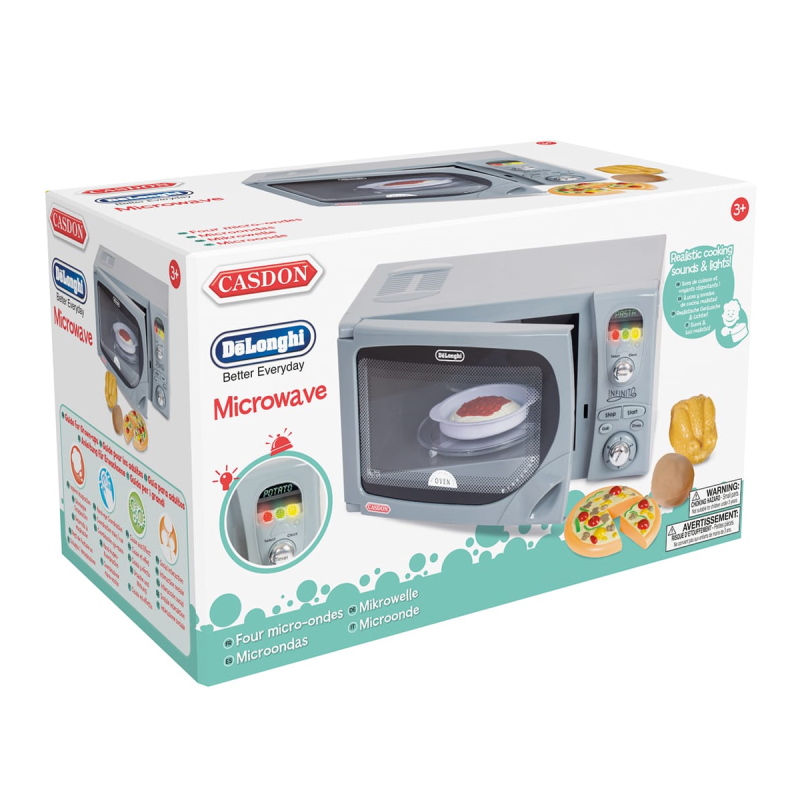 מיקרוגל משחק דמוי delonghi לילדים casdon