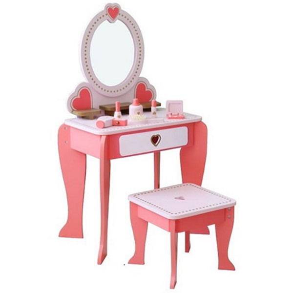שידת איפור מועצבת לילדים &lrm;MakeUp Store - Pink