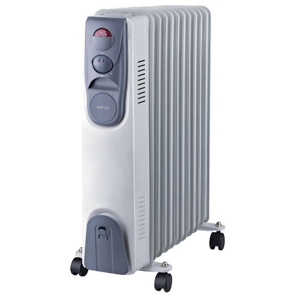 רדיאטור לחימום 11 צלעות Matrix &lrm;Hug 2500W לבן