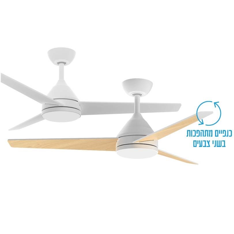תמונה של מאוורר תקרה 48 כולל תאורת led משתנה ושלט norther