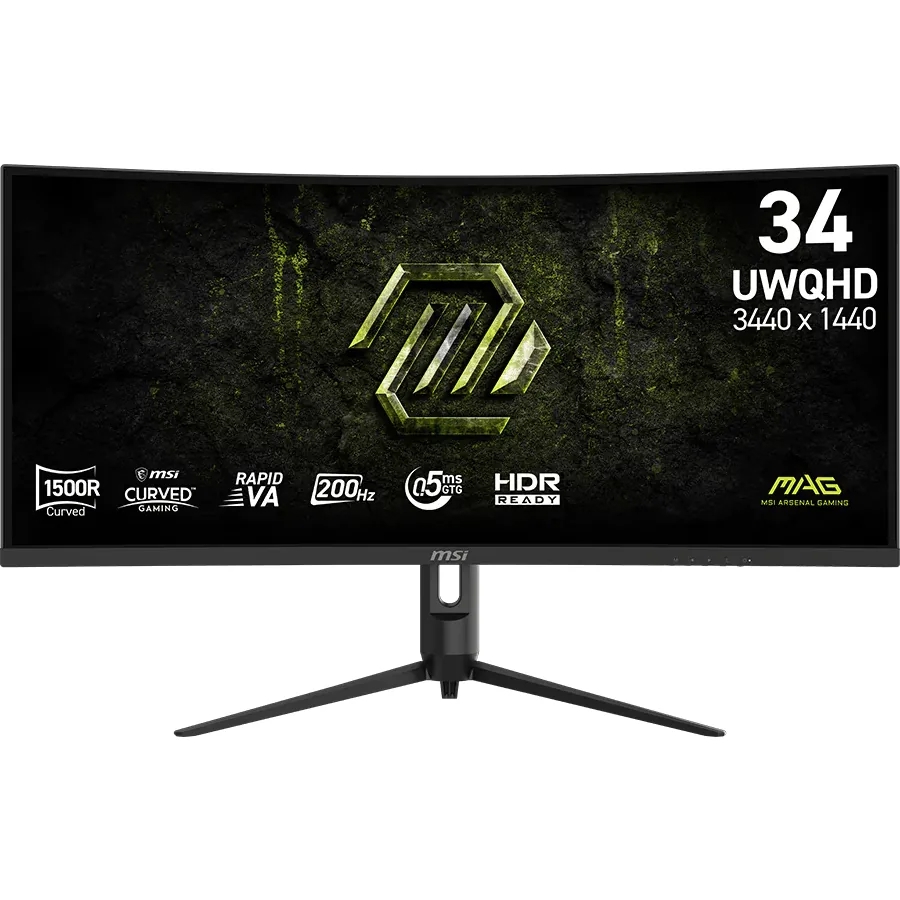מסך מחשב גיימינג קעור 34 msi
