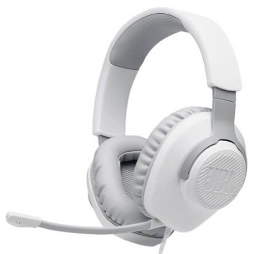 אוזניות גיימינג JBL &lrm;Quantum 100 - לבן