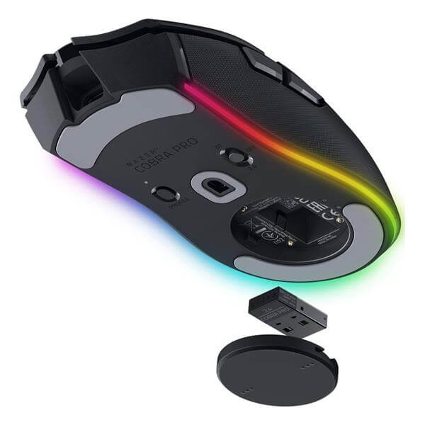 עכבר גיימינג אלחוטי כולל תאורת razer rgb