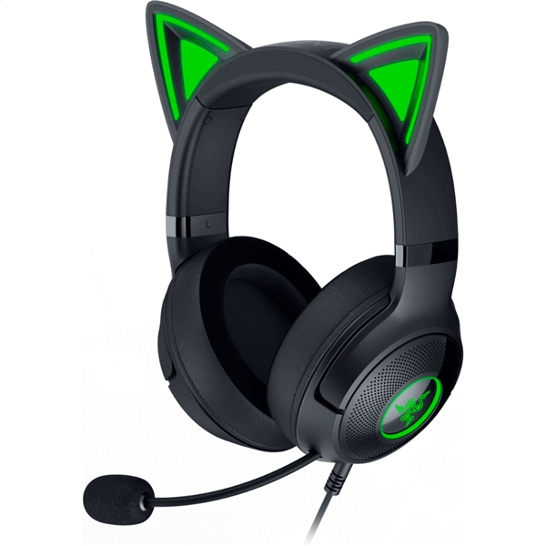 אוזניות גיימינג חוטיות Razer &lrm;Kraken Kitty V2