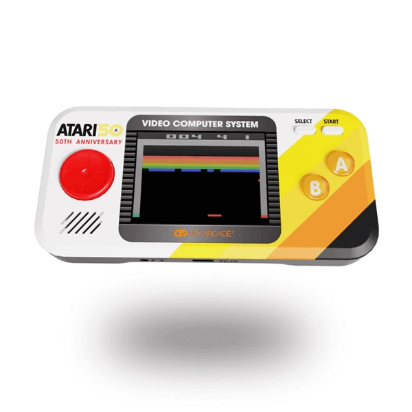 קונסולת רטרו ניידת - 100 משחקים מובנים My Arcade &lrm;Atari Pocket Player Pro
