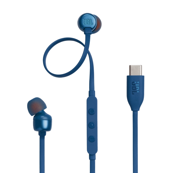אוזניות In Ear חוטיות JBL &lrm;Tune T310C כחול