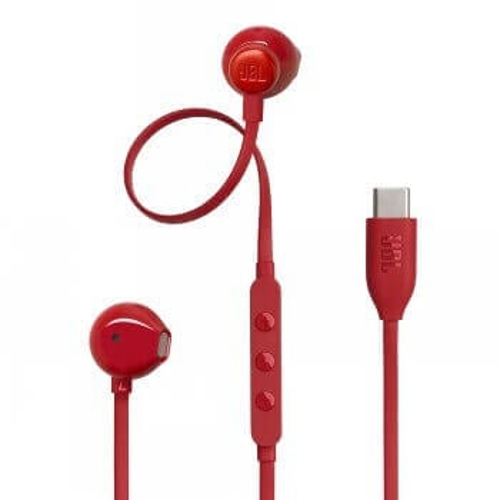 אוזניות In Ear חוטיות JBL &lrm;Tune T305C אדום