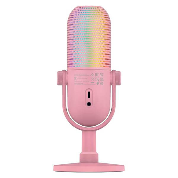 seiren v3 chroma rgb ורוד razer