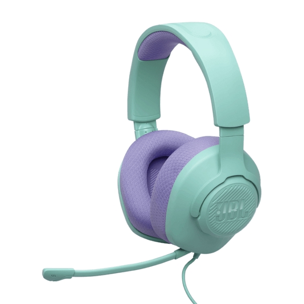 אוזניות Over Ear חוטיות כולל מיקרופון JBL &lrm;Quantum 100M2 ירוק