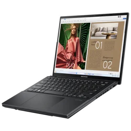 תמונה של מחשב נייד כולל שני מסכי מגע 14 asus
