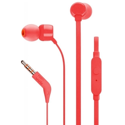 אוזניות In Ear חוטיות JBL &lrm;Tune 160 אדום