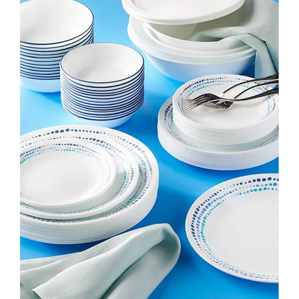 סט צלחות קורל 36 חלקים ל-12 סועדים corning by corelle
