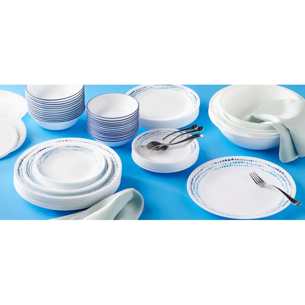תמונה של סט צלחות קורל 36 חלקים ל-12 סועדים corning by corelle