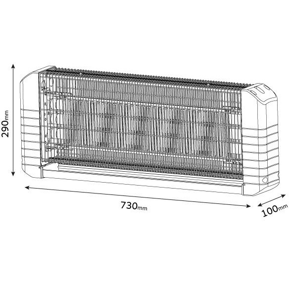 תמונה של קטלן יתושים לתלייה omega uv 3x20w