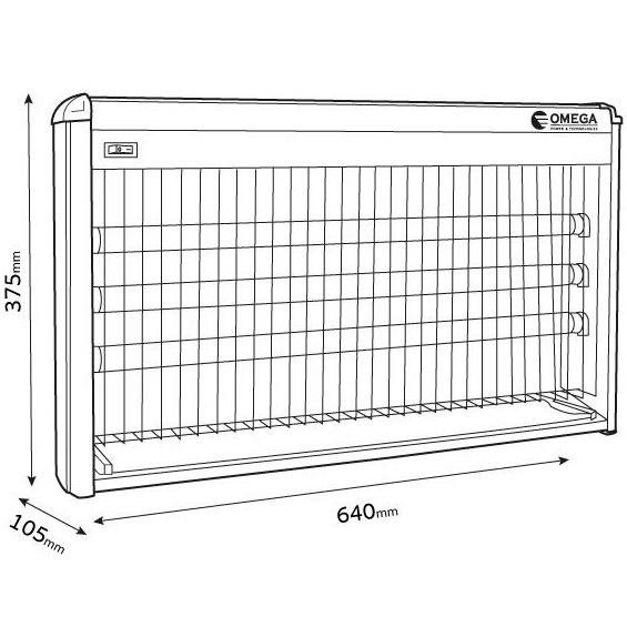תמונה של קטלן יתושים omega uv 3x20w