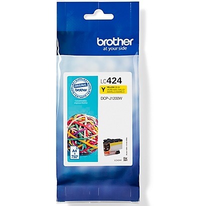 ראש דיו צהוב מקורי Brother &lrm;LC424-Y