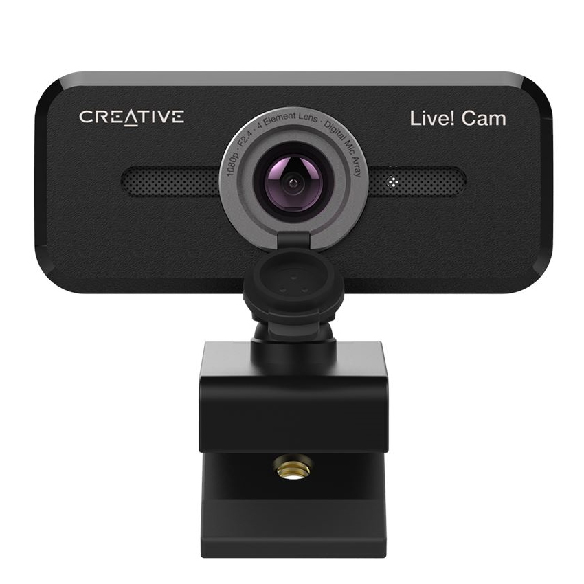 מצלמת רשת 1080p כולל מיקרופון כפול מובנה Creative &lrm;Live! Cam Sync 1080p V2
