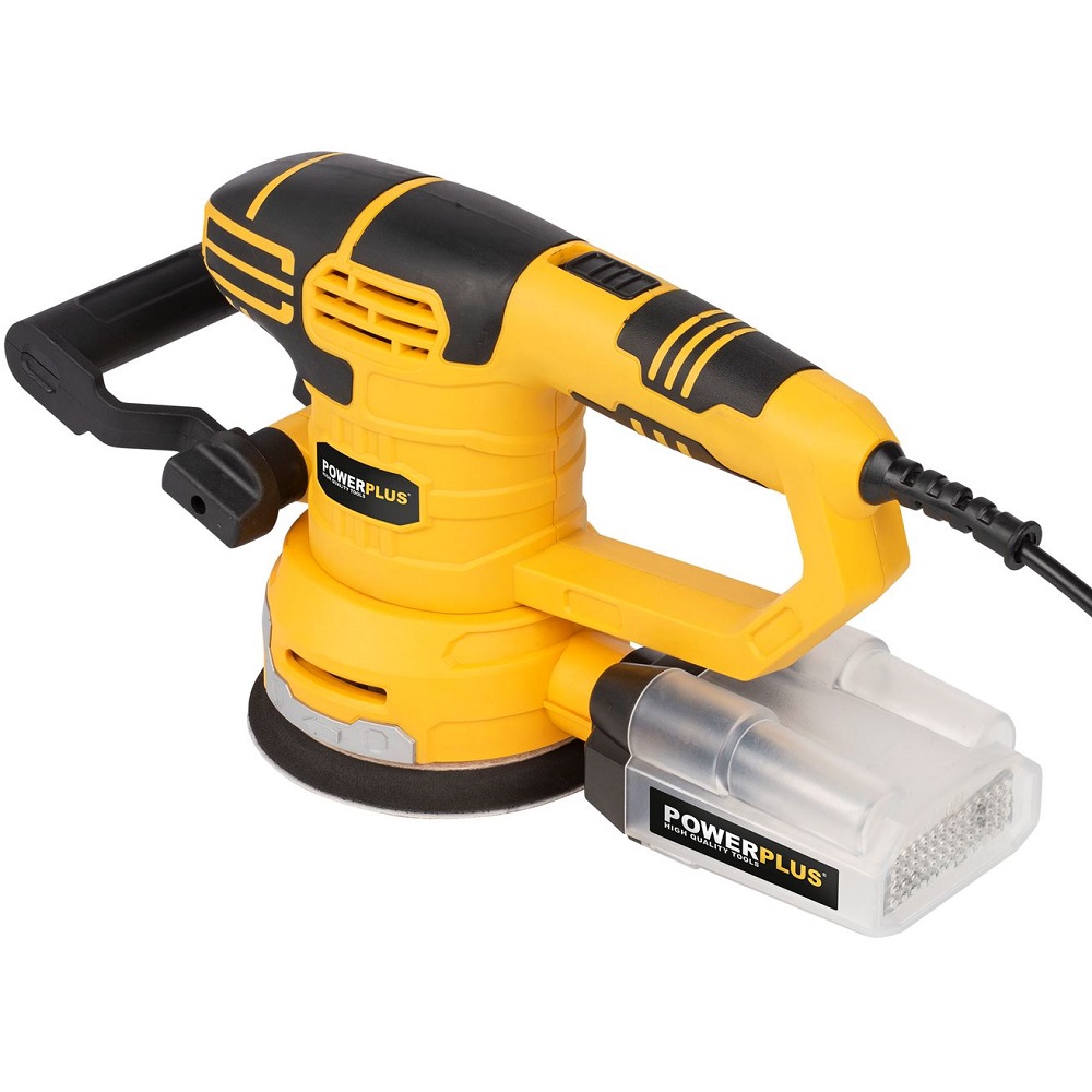 מלטשת אקצנטרית 125 ממ 450w כולל 3 אביזרים powerplus