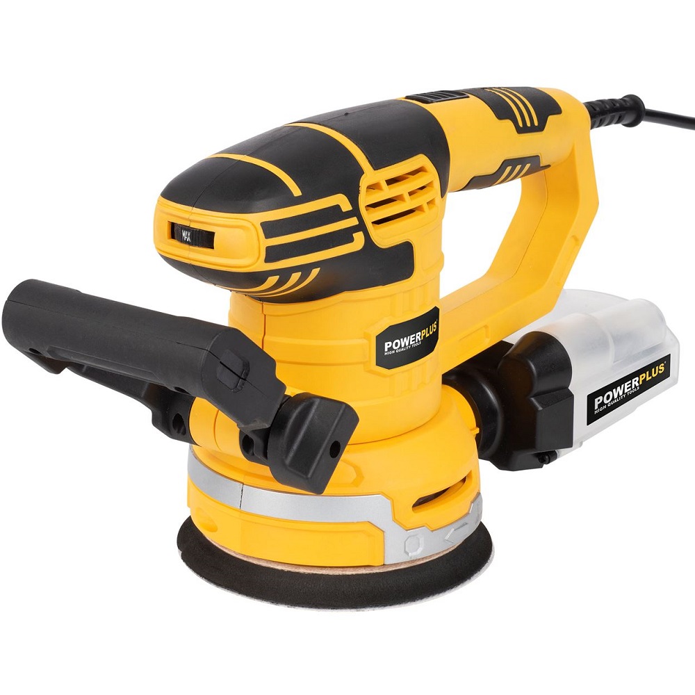 מלטשת אקצנטרית 125 ממ 450w כולל 3 אביזרים powerplus