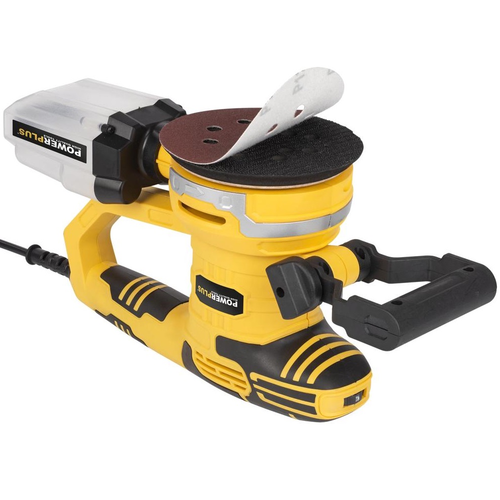 מלטשת אקצנטרית 125 ממ 450w כולל 3 אביזרים powerplus