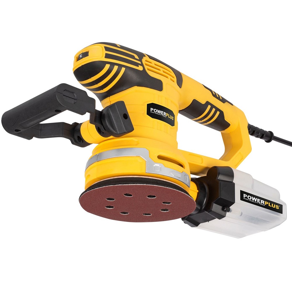 מלטשת אקצנטרית 125 ממ 450w כולל 3 אביזרים powerplus