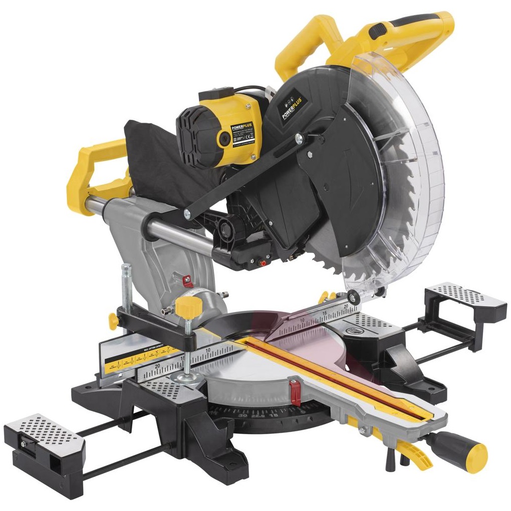 תמונה של מסור גרונג טלסקופי דו-שיפועי 305 ממ powerplus 2000w