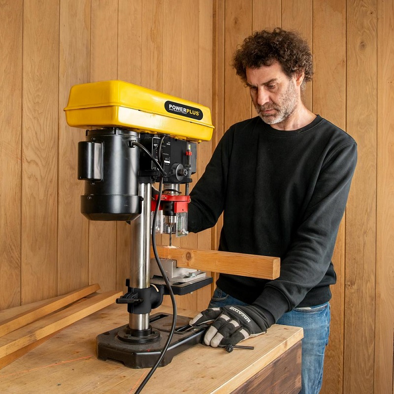מקדחת עמוד שולחנית 13 ממ powerplus 500w