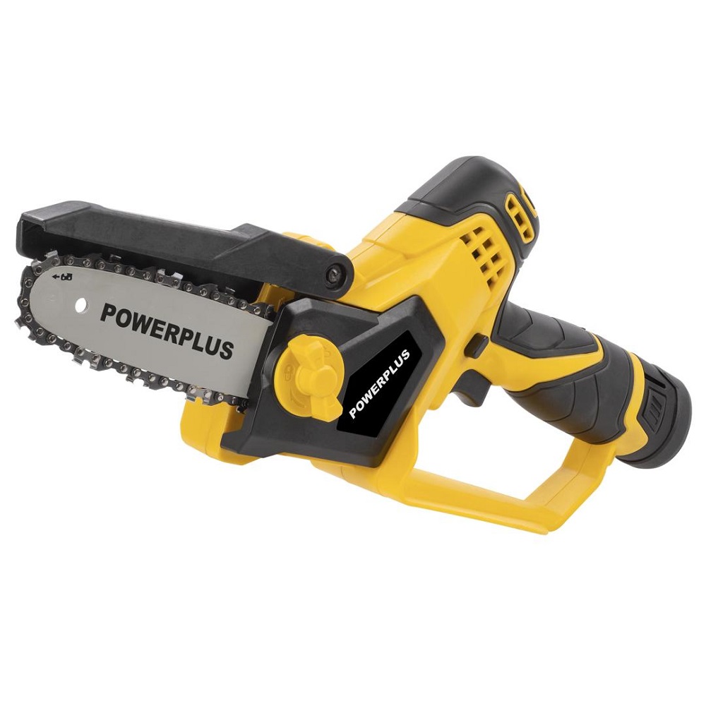 מסור גיזום נטען 100 ממ כולל סוללה 12v ומטען powerplus