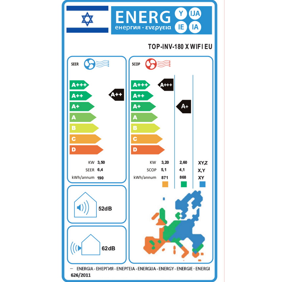 תווית אנרגיה - top-inv-180 x wifi eu - תלת פאזי tornado