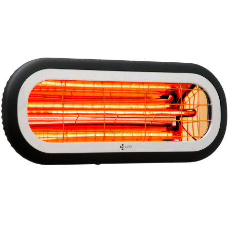 תנור אינפרא Low Glare 2000W Colder &lrm;Rio 2000 שחור