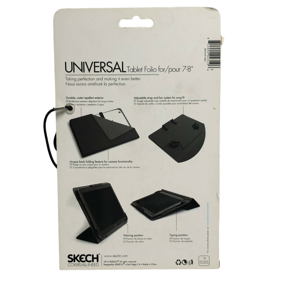&quotuniversal tablet folio - 7-8 skech