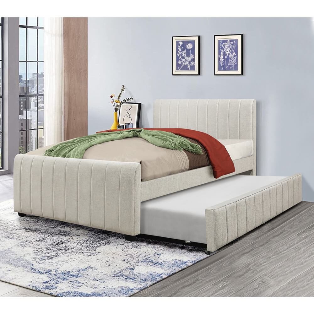 מיטה רחבה לנוער 120x190 כולל ריפוד בד רחיץ home decor