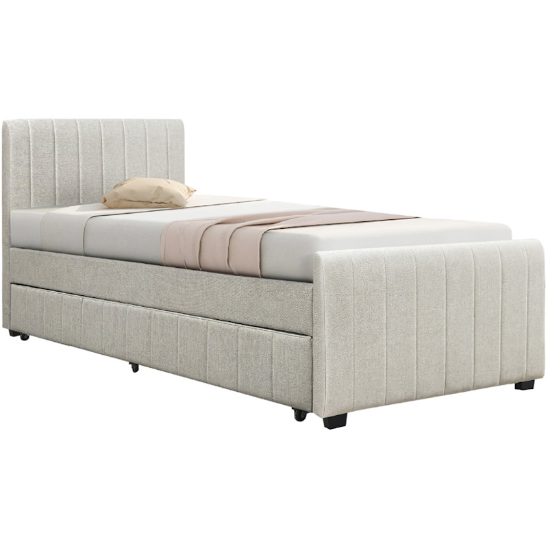 מיטת יחיד לנוער 90x190 כולל ריפוד בד רחיץ Home Decor &lrm;סנדי 90