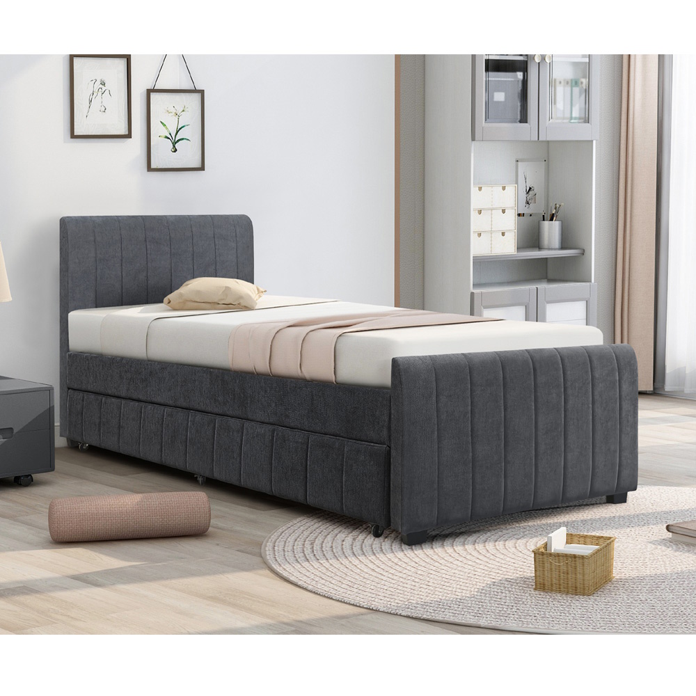 מיטת יחיד לנוער 90x190 כולל ריפוד בד רחיץ home decor