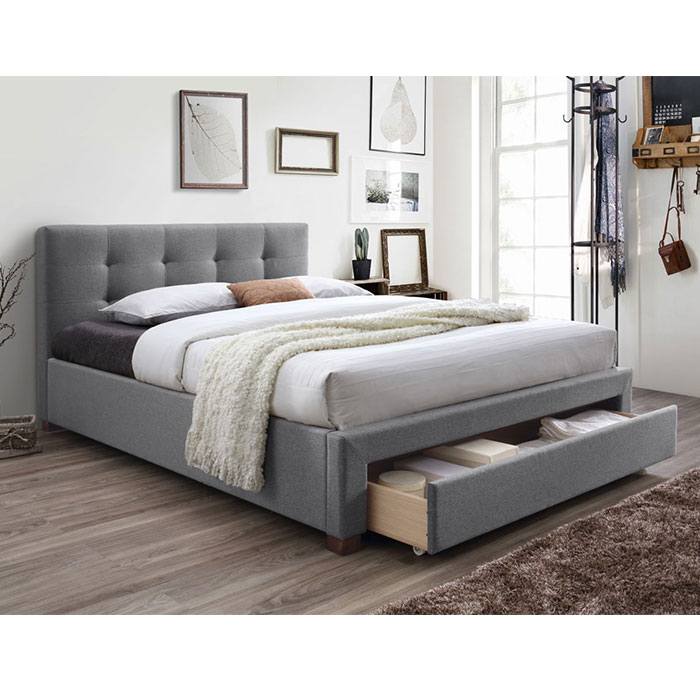 מיטה זוגית כולל מגירת אחסון Home Decor &lrm;סרינה